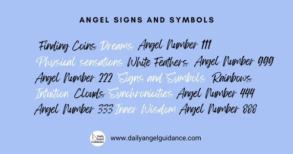 angel signs and symbols