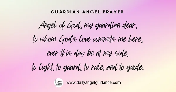 guardian angel prayer