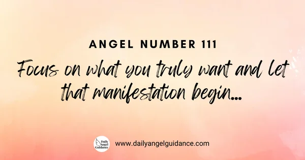 angel number 111